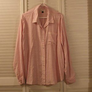 Universal Thread XL Red Stripe Button Down Top